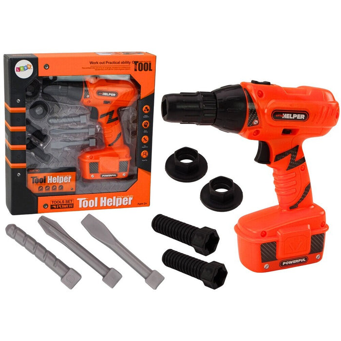 🔧 Set Unelte de Jucărie pentru Copii – Tool Helper cu Bormașină, Accesorii Incluse (3+ ani)