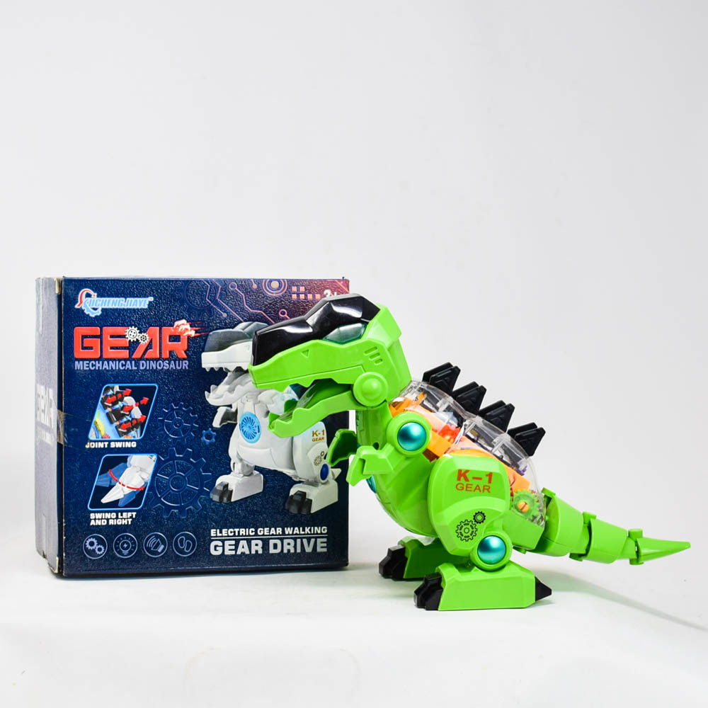 🦖 Dinozaur Mecanic cu Lumină & Sunet – Gear Drive K-1