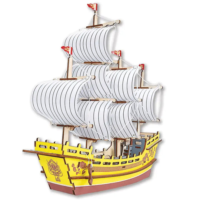 🌊 Puzzle 3D Corabia Negustorilor de Mătase