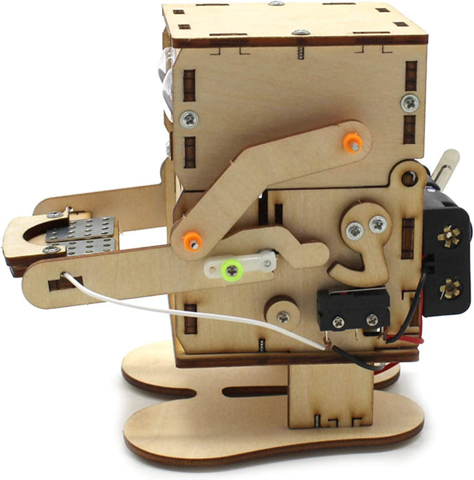 Robot Educativ DIY din Lemn – Kit Asamblare STEM pentru Copii