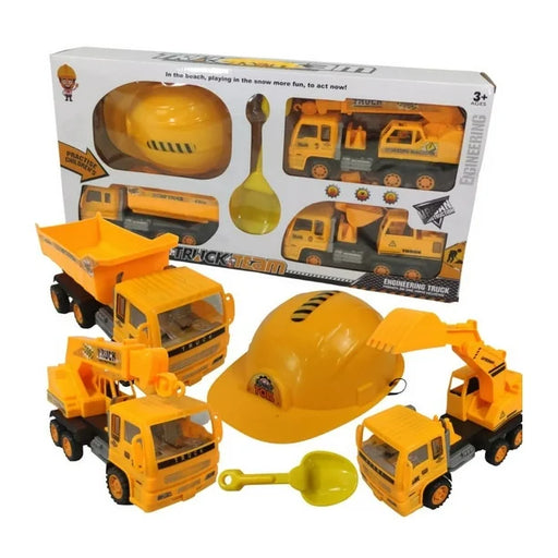 Set de Joacă „Truck Team – Urban Construction” – Utilaje de Construcții pentru Copii