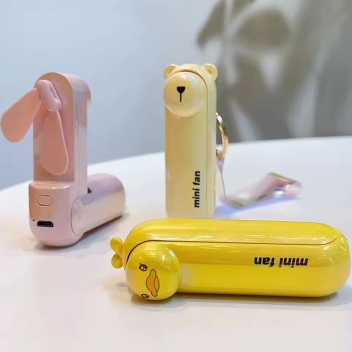 Mini Ventilator Portabil cu Breloc – Răcorește-te oriunde, oricând!