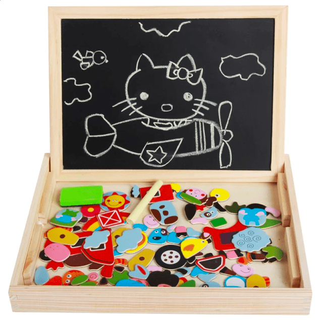 Set Creativ EduFun 2-în-1 – Tablă Magnetică cu Accesorii