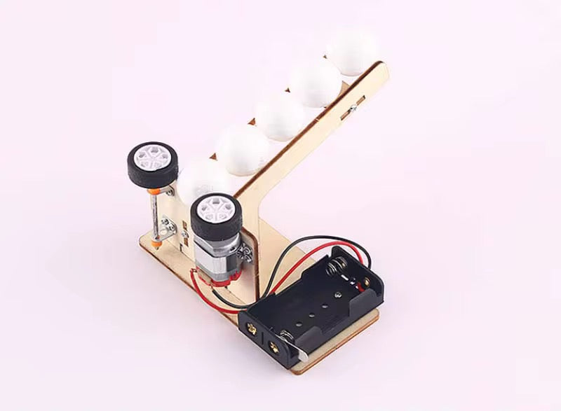 ⚙️ Kit STEM Educațional – Mașină de Lansat Mingea (Pitching Machine)