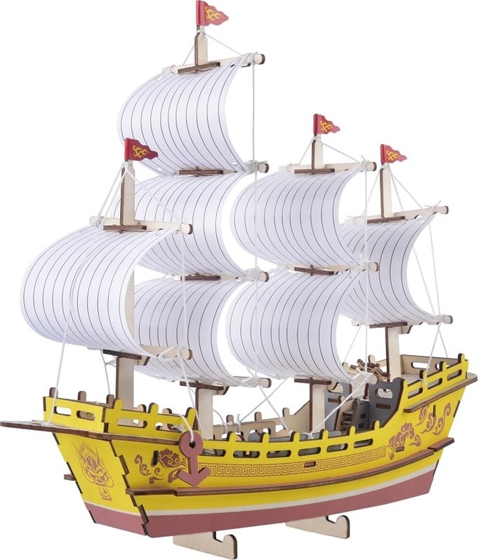 🌊 Puzzle 3D Corabia Negustorilor de Mătase