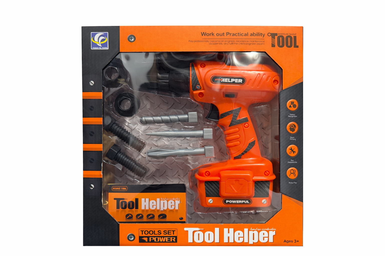 🔧 Set Unelte de Jucărie pentru Copii – Tool Helper cu Bormașină, Accesorii Incluse (3+ ani)