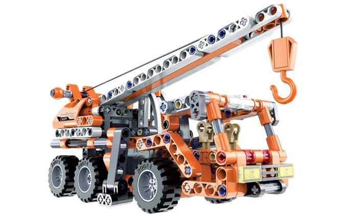 🚧 Macara Mobilă CaDA – 272 piese, funcție Pull-Back 🚧