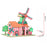 Puzzle 3D din Lemn Moară de Vânt „Tulips Ranch” – Model DIY Creativ, 82 Piese, Activitate Educațională pentru Copii 8+ și Adulți