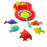 Joc de Pescuit pentru Copii Fishing Toy Happy Time – Set Educativ cu Pești, Undiță și Plasă, 3+ ani