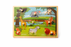 Puzzle din lemn cu animale sălbatice – jucărie educativă pentru copii