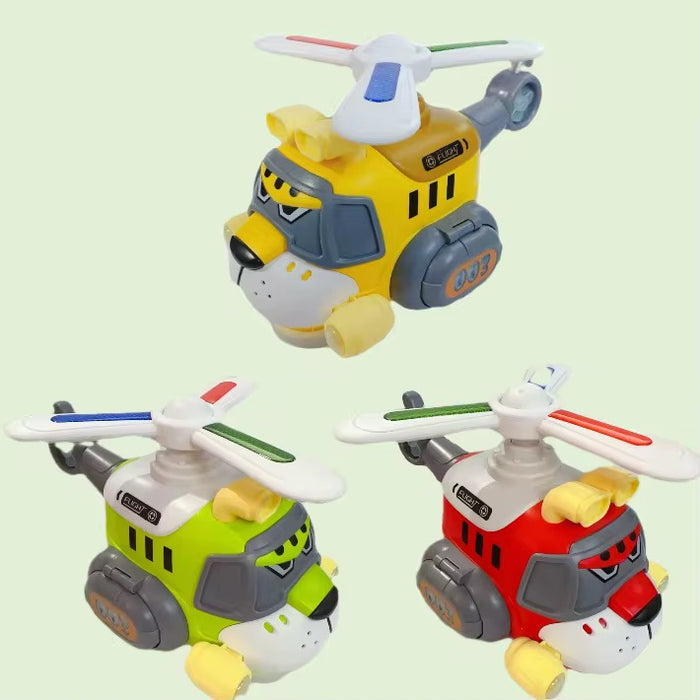 🚁 Elicopter Interactiv cu Lumină & Sunet – Model Animal Fun