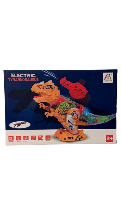Dinozaur electric Tyrannosaurus – jucărie interactivă cu lumini și sunete