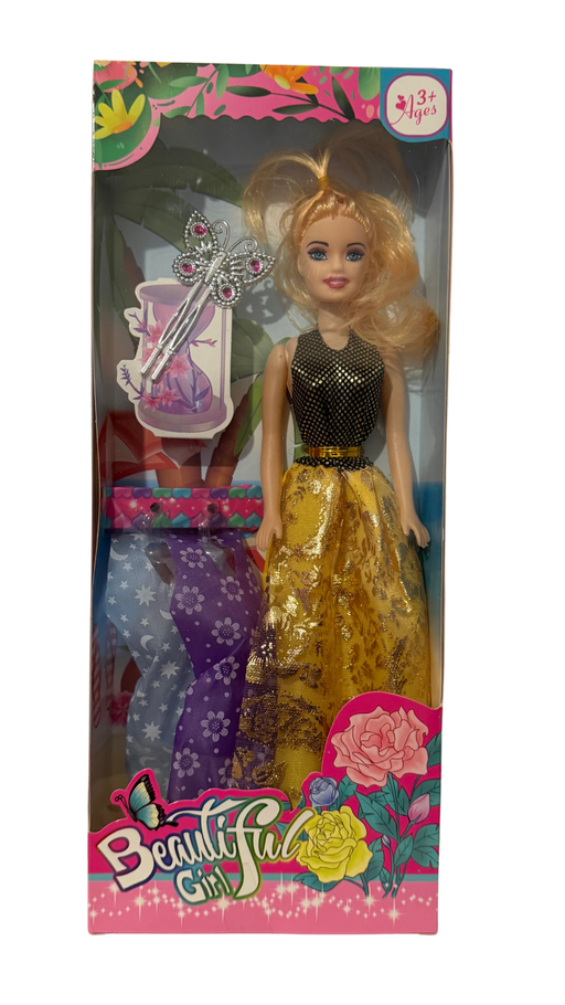 Păpușă Fashion „Beautiful Girl” cu Accesorii 👗🌸