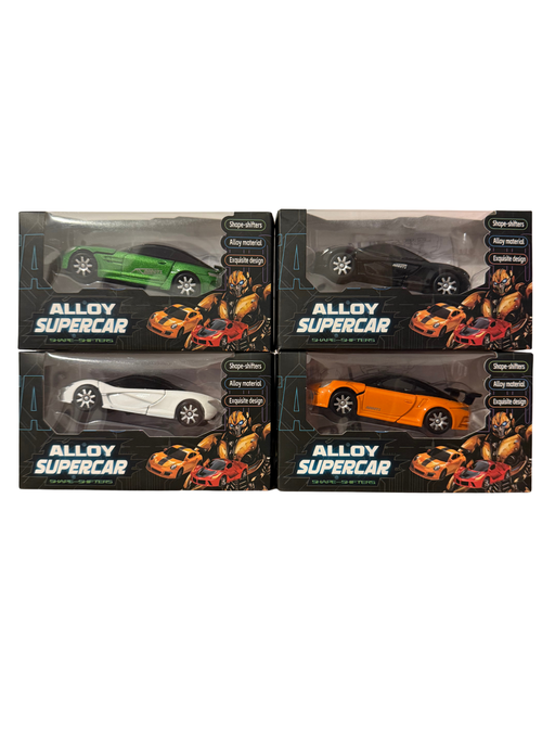 🚗 Jucărie Alloy Supercar – Mașină transformabilă din metal pentru copii