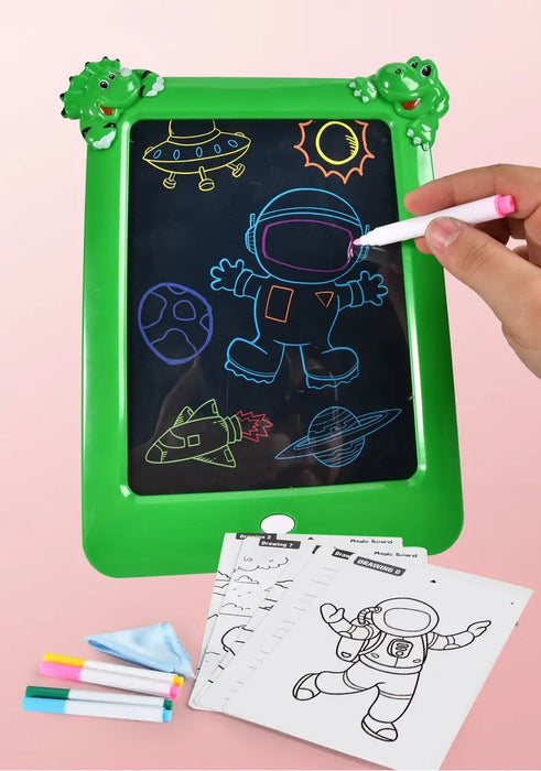 MagicPad Dinosaur Sketchpad – Tablă Interactivă cu Lumină Neon