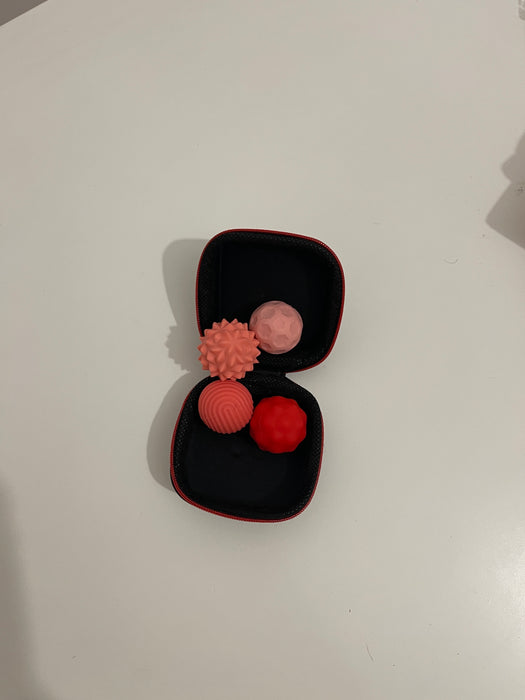 Set de Bile Antistres Texturate – Terapie Tactilă în Husă Compactă  Descriere produs: