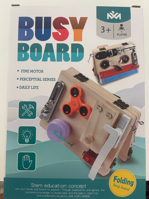 Jucărie Montessori Busy Board – Motricitate și explorare