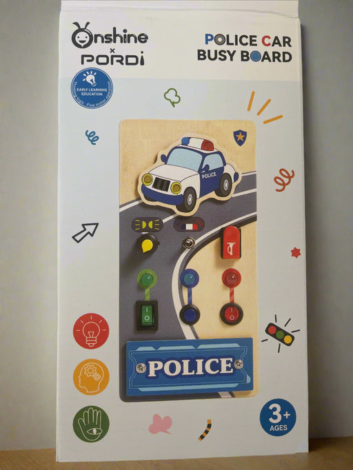 Tabla senzorială Montessori – Poliția în acțiune