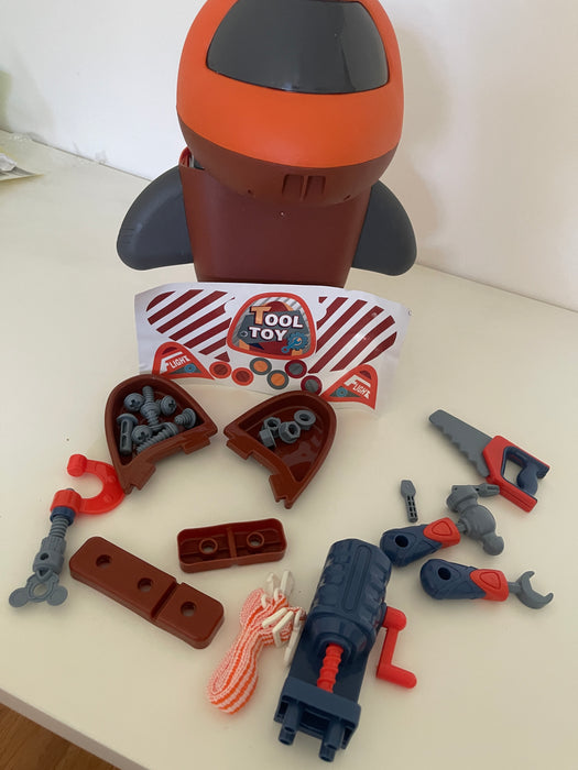 ✈️ Avion Interactiv cu Set de Unelte – Jucărie Educativă de Construcție