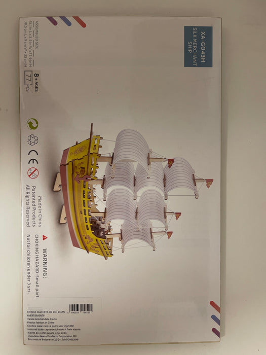 🌊 Puzzle 3D Corabia Negustorilor de Mătase