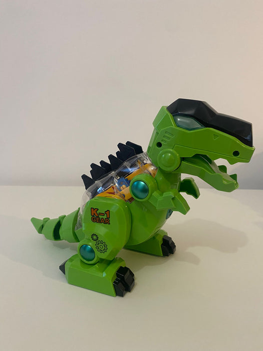 🦖 Dinozaur Mecanic cu Lumină & Sunet – Gear Drive K-1
