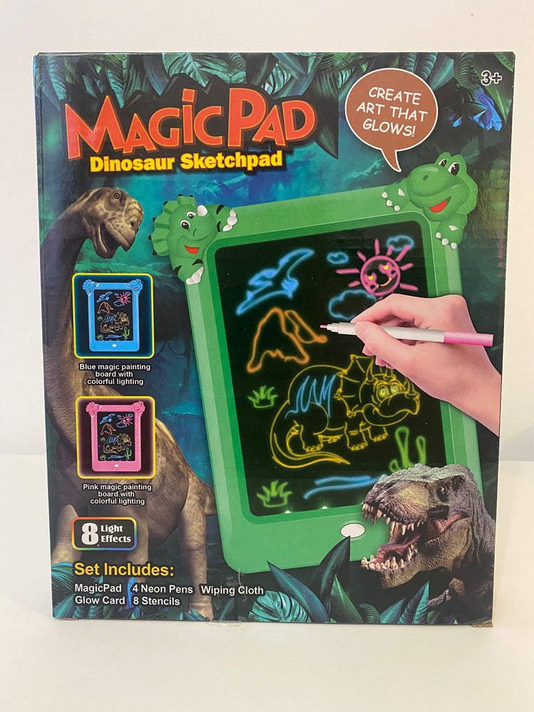 MagicPad Dinosaur Sketchpad – Tablă Interactivă cu Lumină Neon
