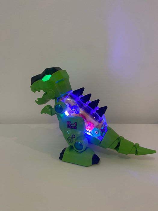 🦖 Dinozaur Mecanic cu Lumină & Sunet – Gear Drive K-1