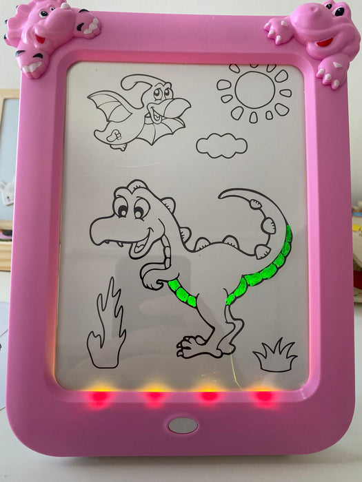 MagicPad Dinosaur Sketchpad – Tablă Interactivă cu Lumină Neon