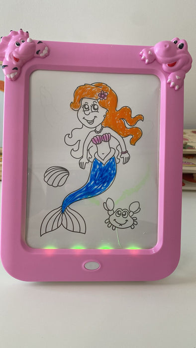 MagicPad Dinosaur Sketchpad – Tablă Interactivă cu Lumină Neon